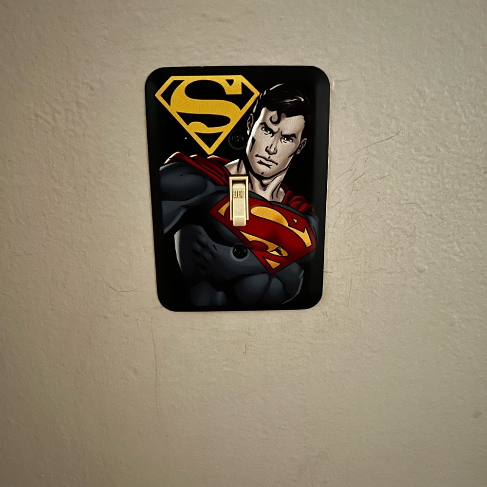 DC and Marvel light switch plates